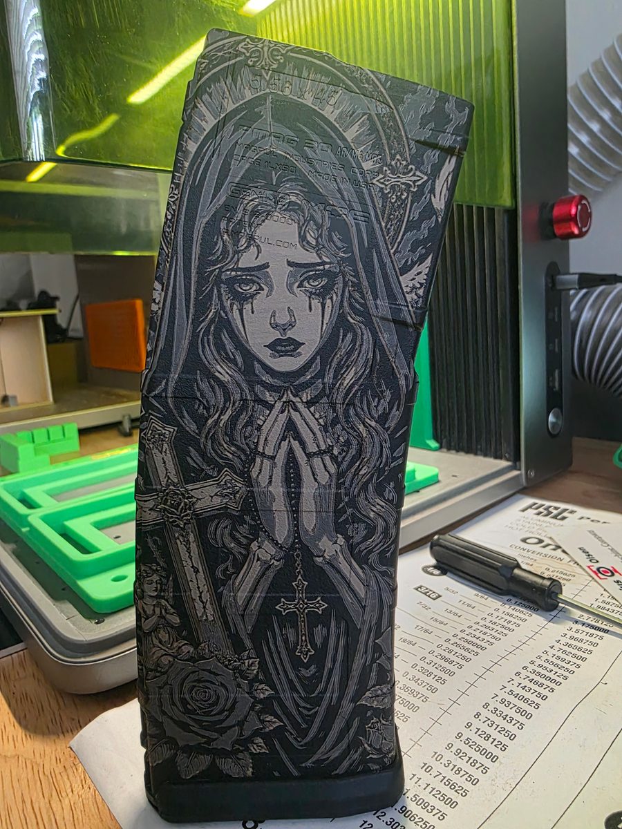 Gothic Grace — lasered result