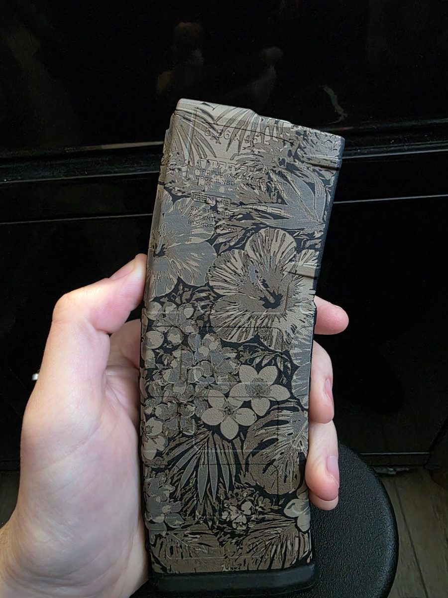 Hawaiian Camo — lasered result