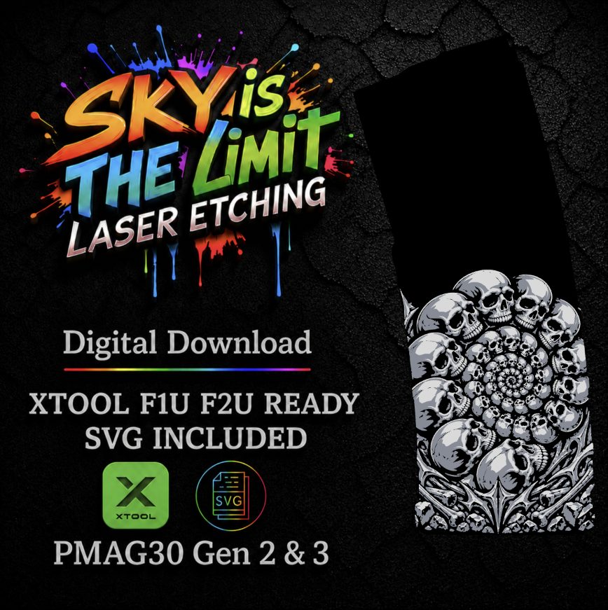 Death Roll Full Wrap — PMAG 30 Gen 2 & Gen 3 — Xtool F1U, F2U / SVG