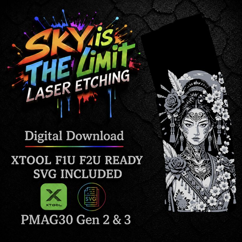 Blossom Full Wrap — PMAG 30 Gen 2 & Gen 3 — Xtool F1U, F2U / SVG
