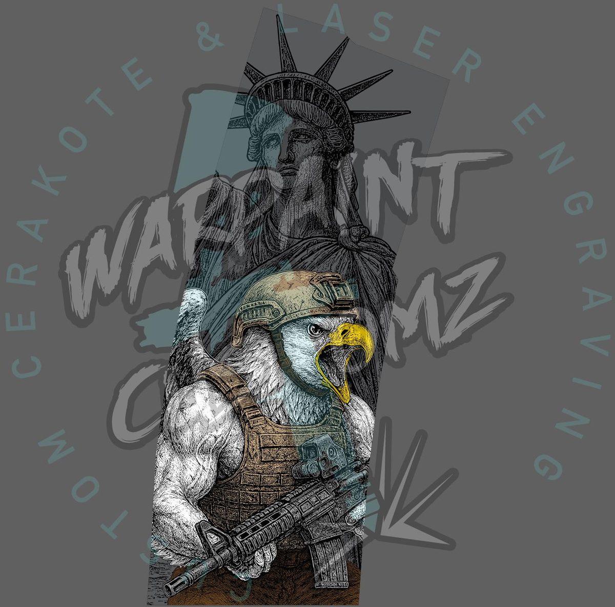 The Last Patriot — lasered result