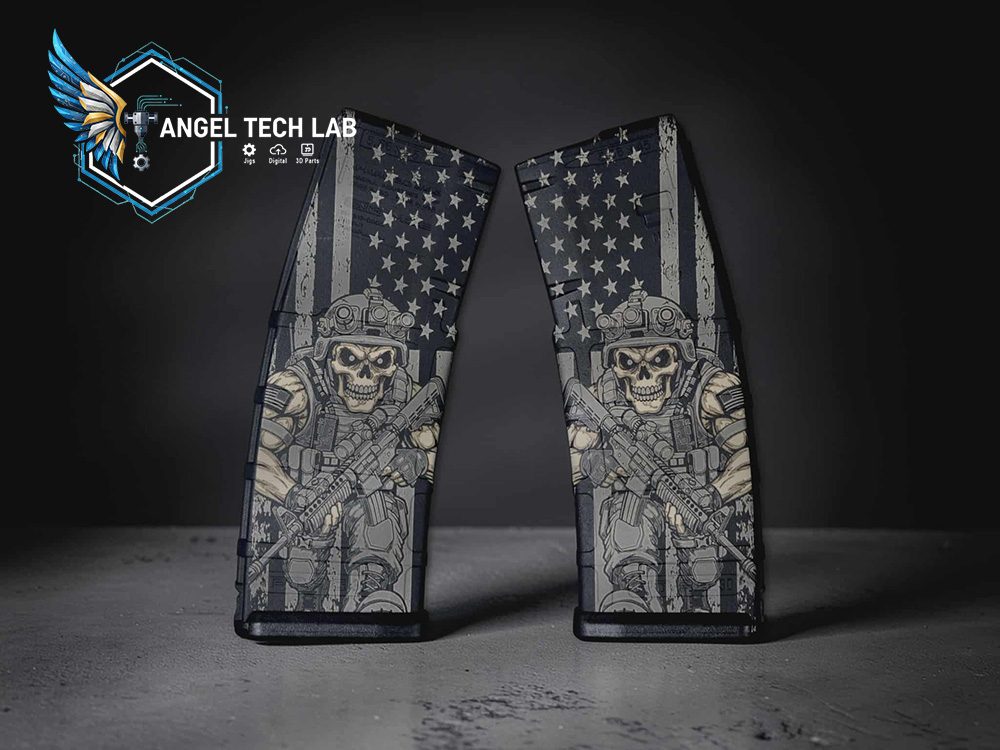 Angry Skull USA Flag