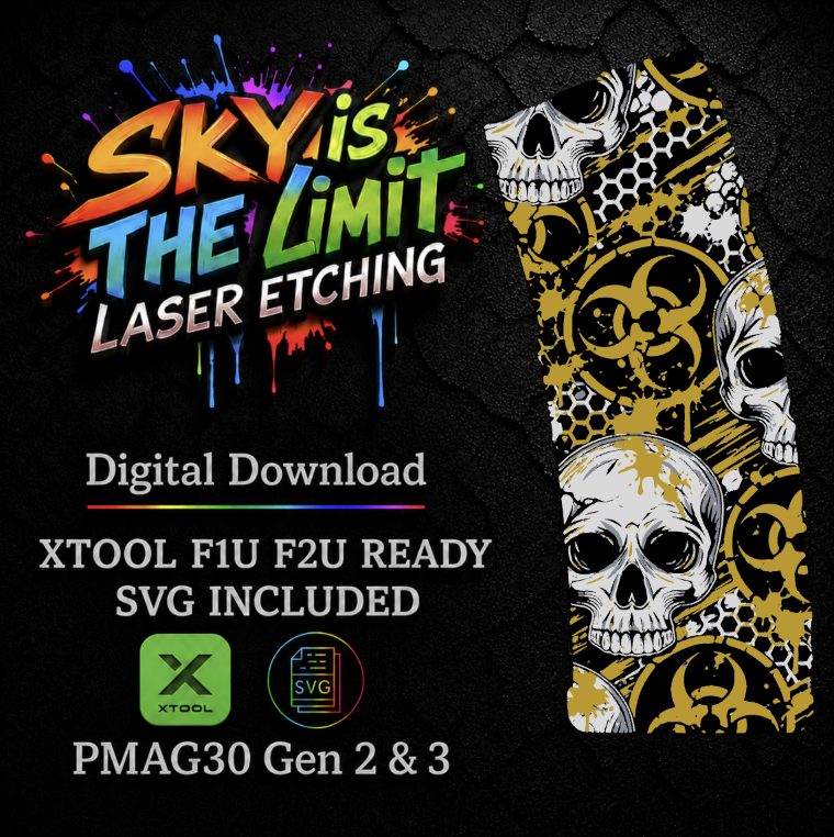 Bio Camo Full Wrap — PMAG 30 Gen 2 & Gen 3 — Xtool F1U, F2U / SVG