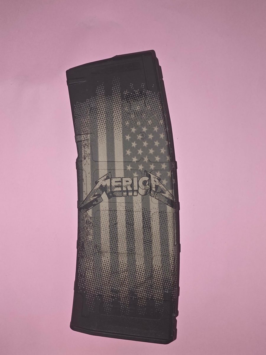 (que rock sounds) MERICA.... yeah — lasered result
