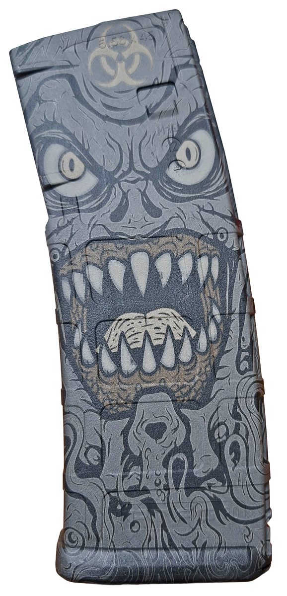 BIO MONSTER PMAG 30 GEN2/3 LIGHTBURN SVG — lasered result
