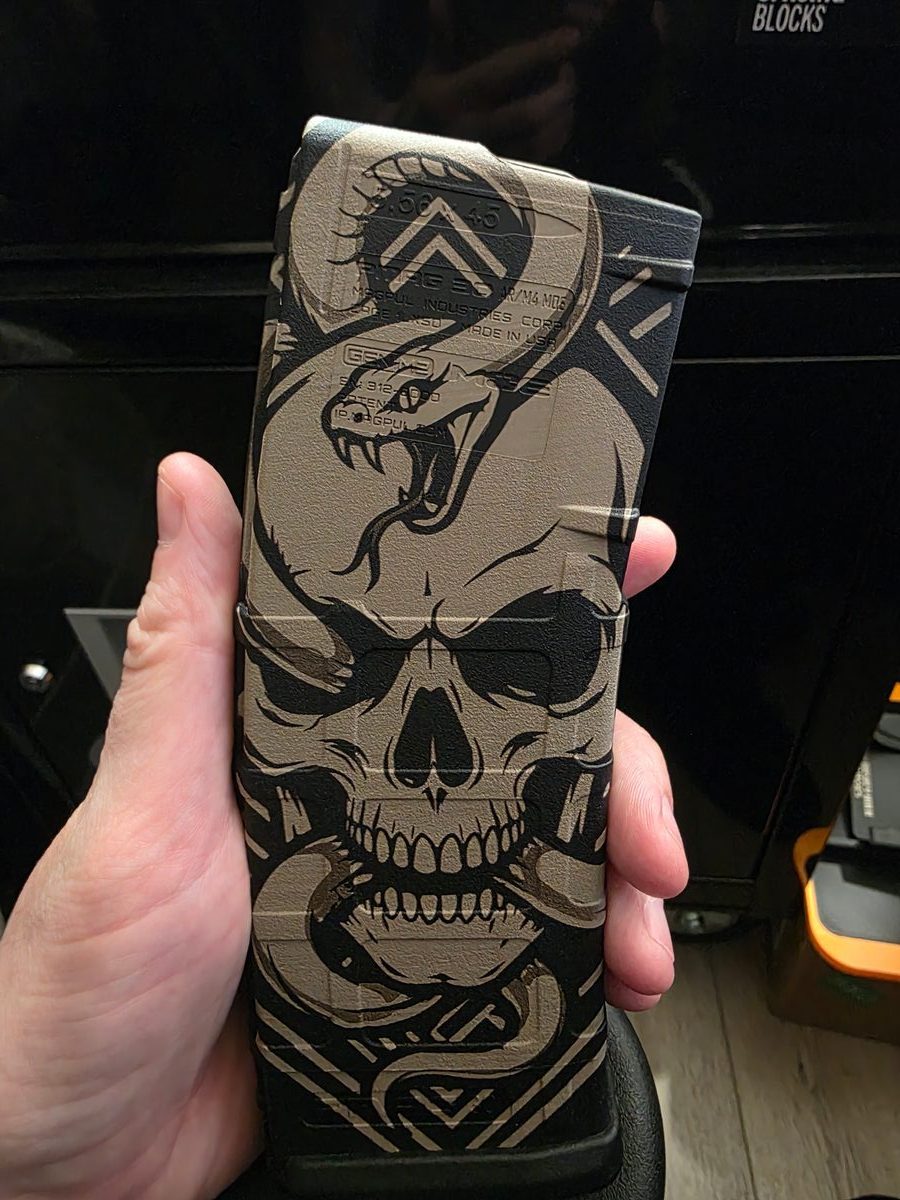 Snake Bite — lasered result