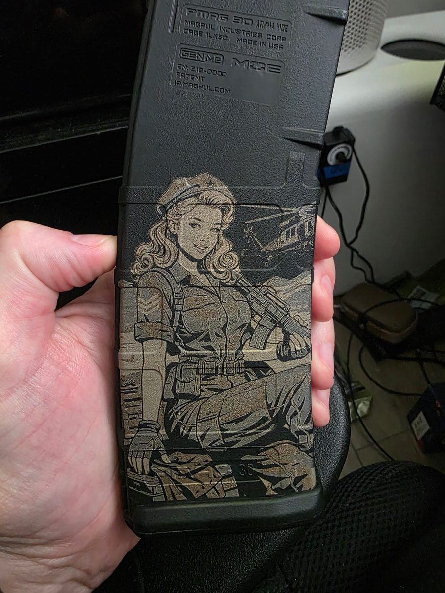 Soldier Girl — lasered result