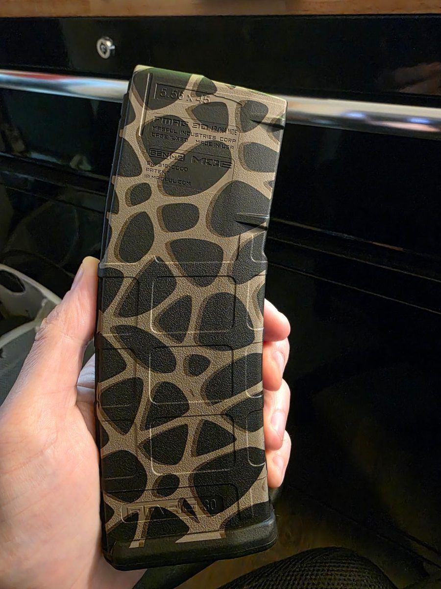 Mesh Camo — lasered result