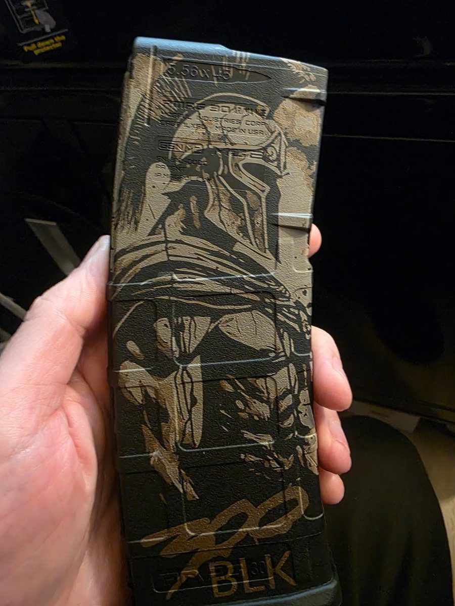 Spartan 300 BLK — lasered result