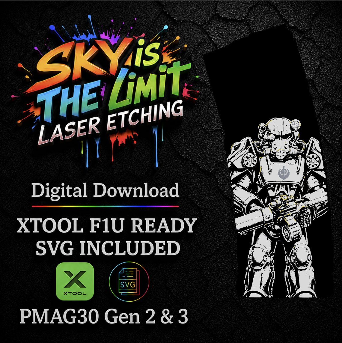 Fallout Full Wrap — PMAG 30 Gen 2 & Gen 3 — Xtool F1U / SVG