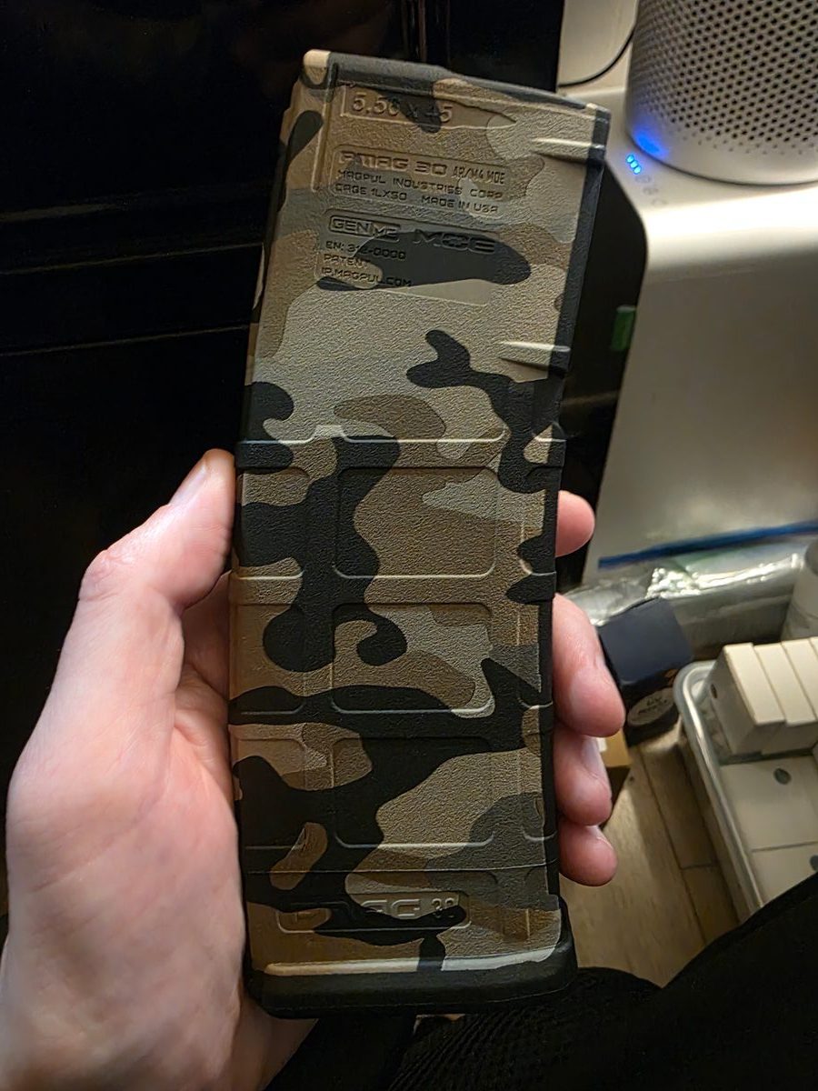 Arctic Camo — lasered result