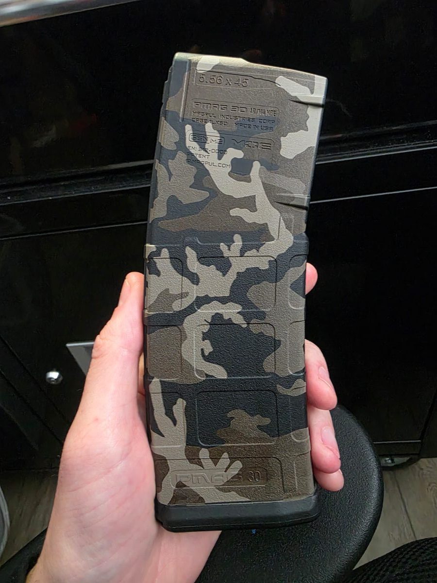 Woodland Camo — lasered result