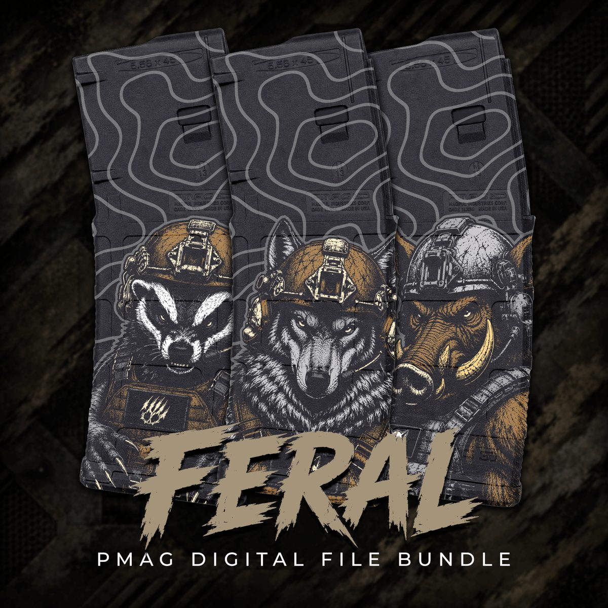 FERAL COLLECTION — lasered result