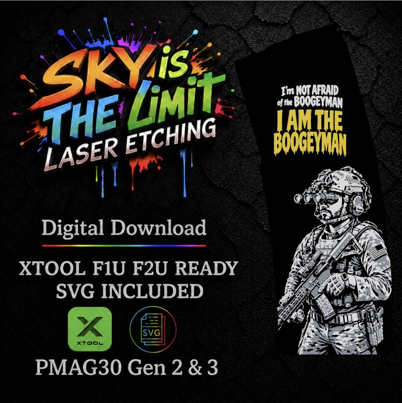 Boogeyman Full Wrap — PMAG 30 Gen 2 & Gen 3 — Xtool F1U, F2U / SVG