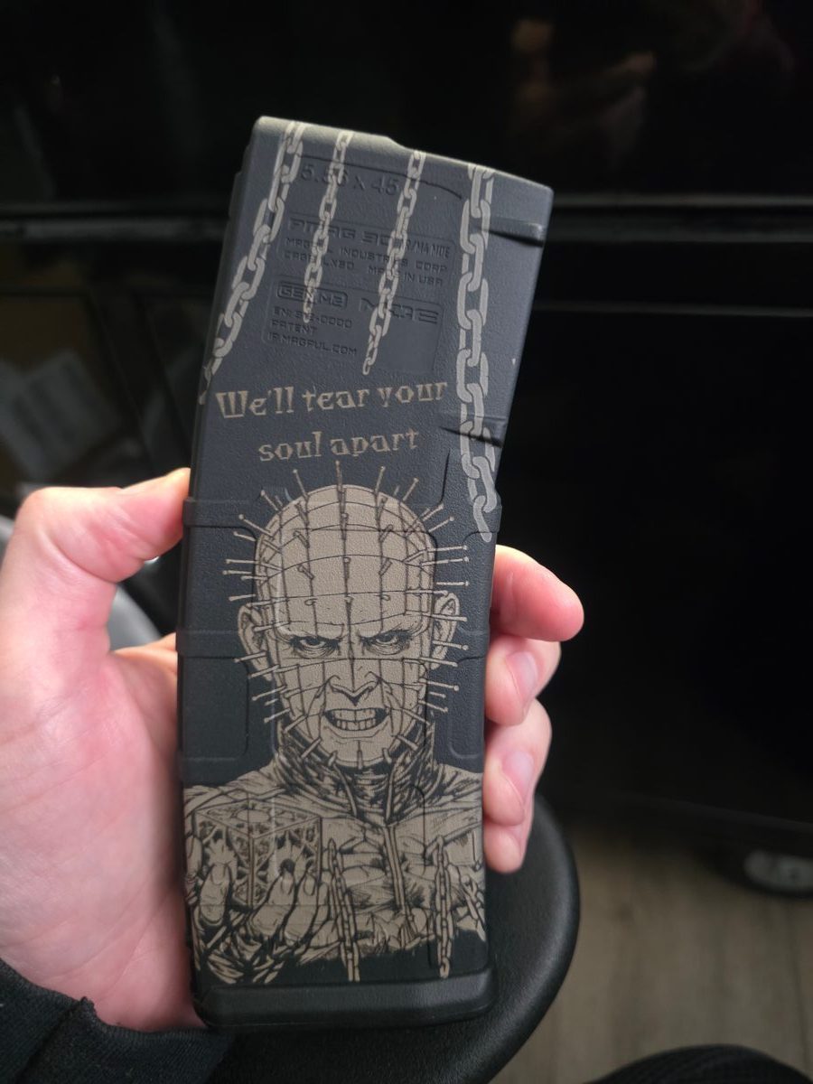 Hellraiser — lasered result