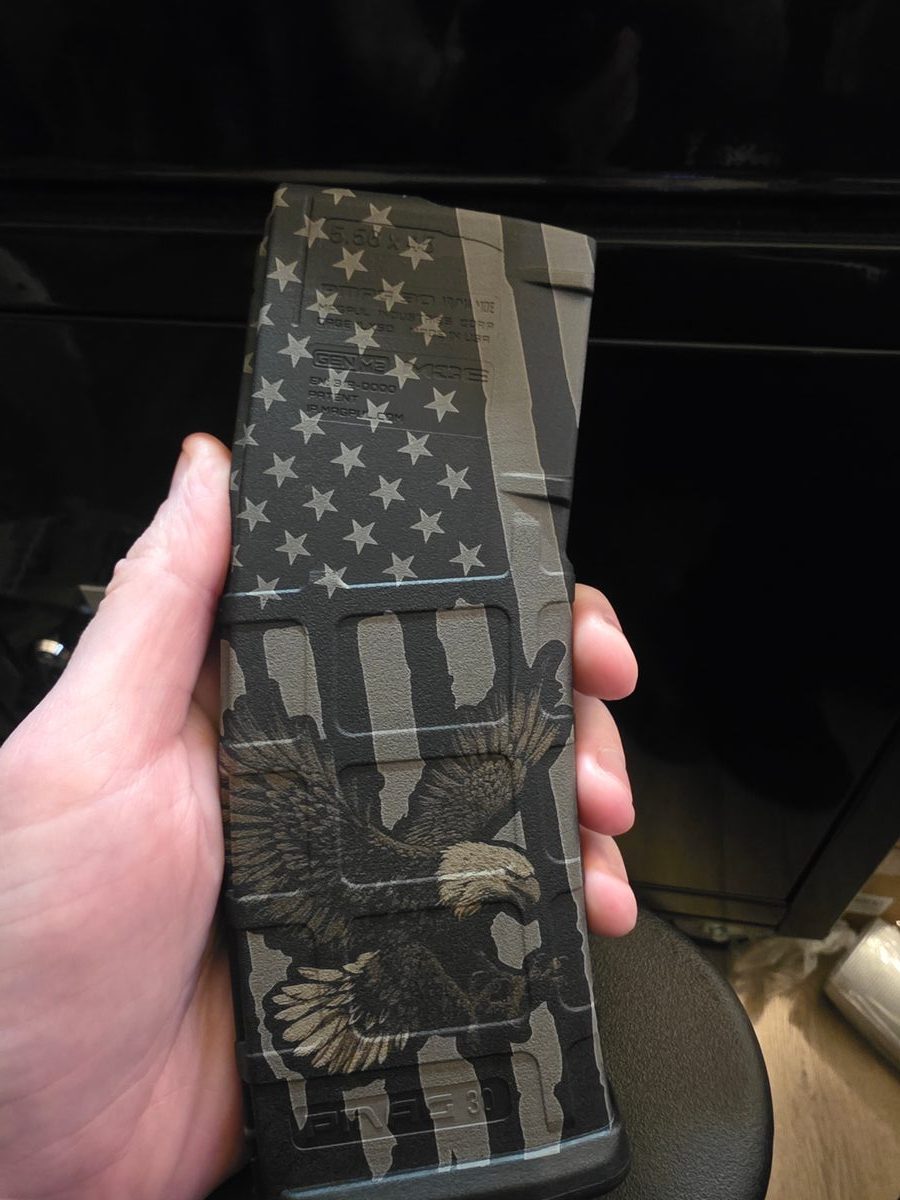 American Eagle — lasered result