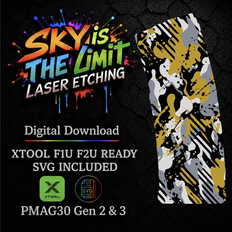 Urban Strike Camo Full Wrap — PMAG 30 Gen 2 & Gen 3 — Xtool F1U, F2U / SVG