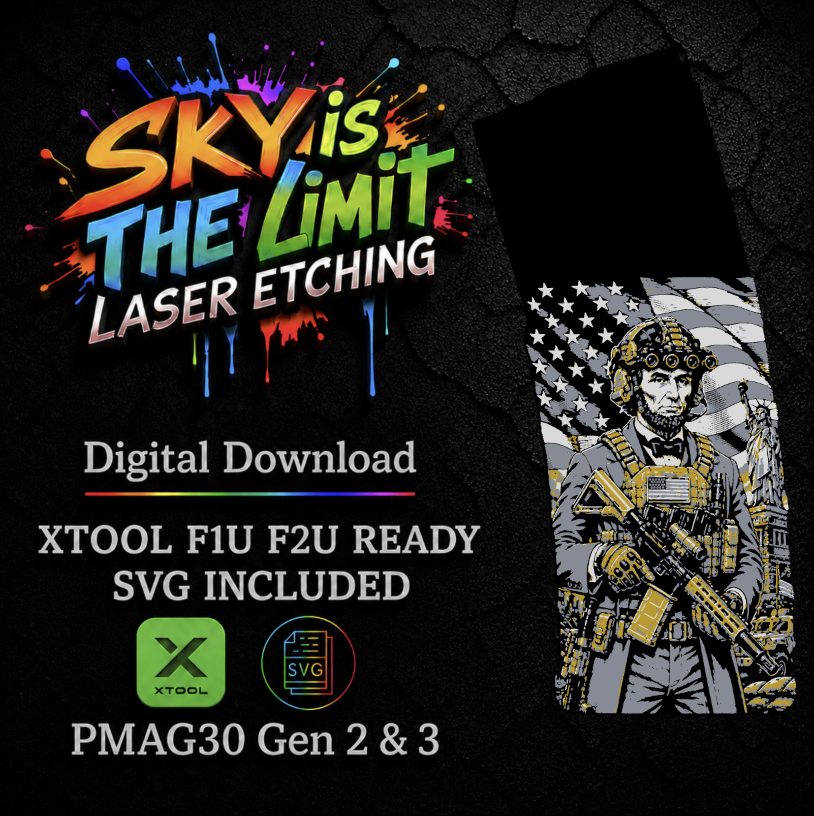Tactical Lincoln Full Wrap — PMAG 30 Gen 2 & Gen 3 — Xtool F1U, F2U / SVG