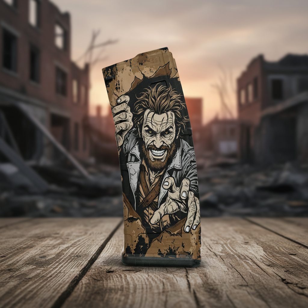 Wild Escape Pmag30 Engraving Design SVG | LightBurn Laser File | Vector SVG Download — lasered result