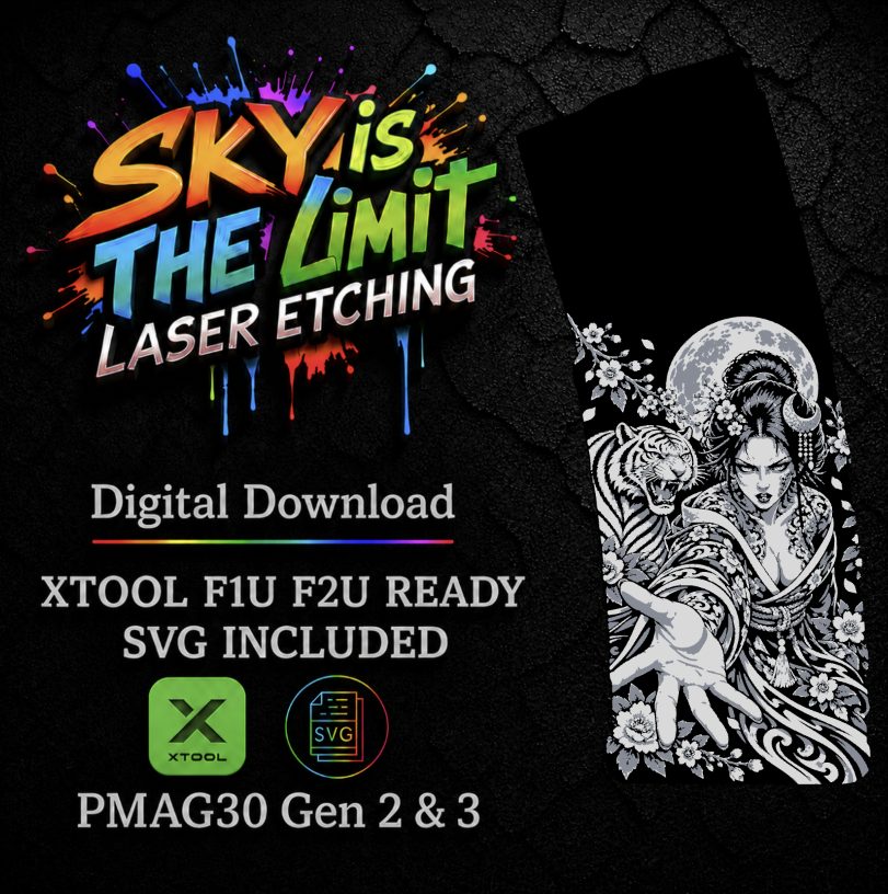 Moon Empress Full Wrap — PMAG 30 Gen 2 & Gen 3 — Xtool F1U, F2U / SVG