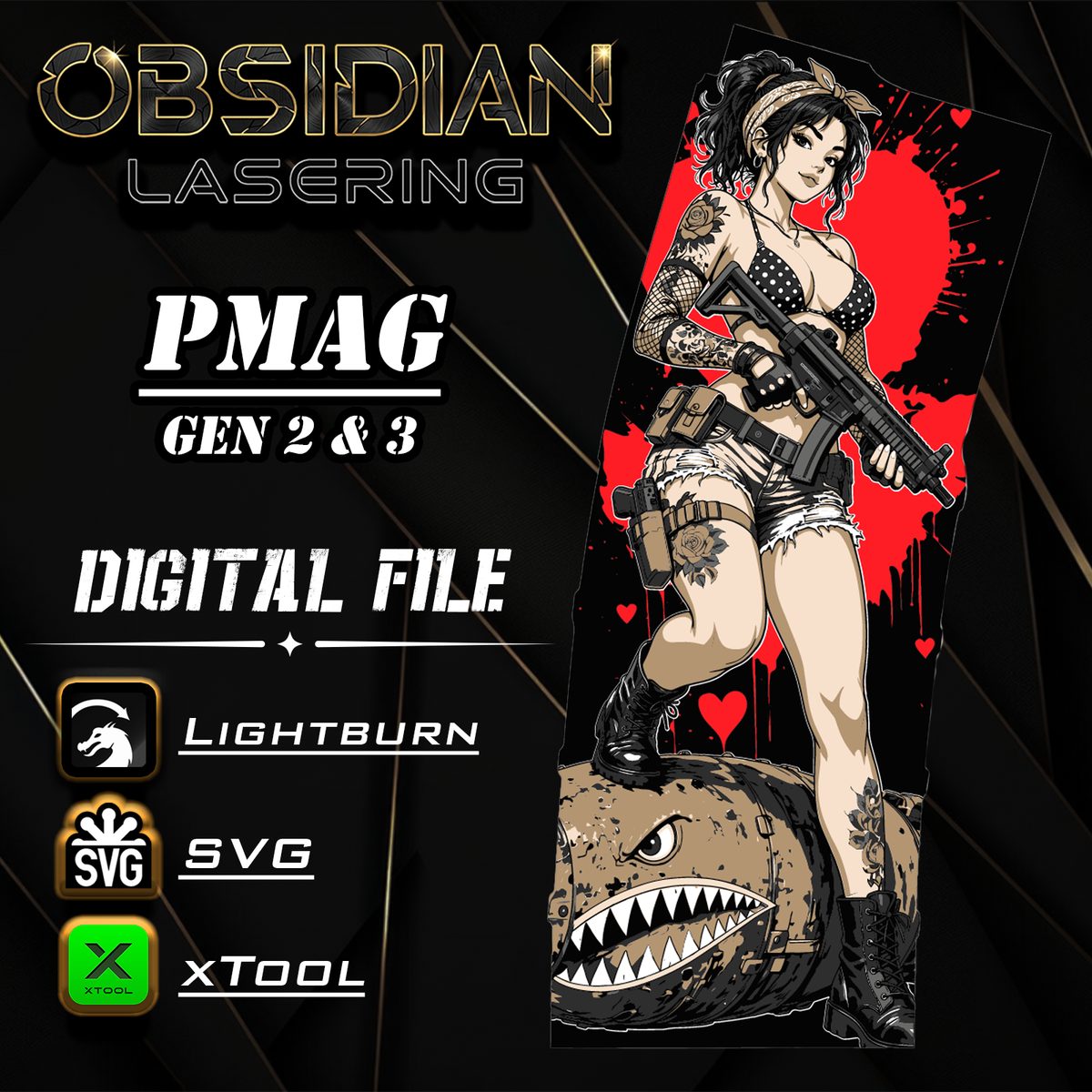 Pinup Girl 7 LAYER Design