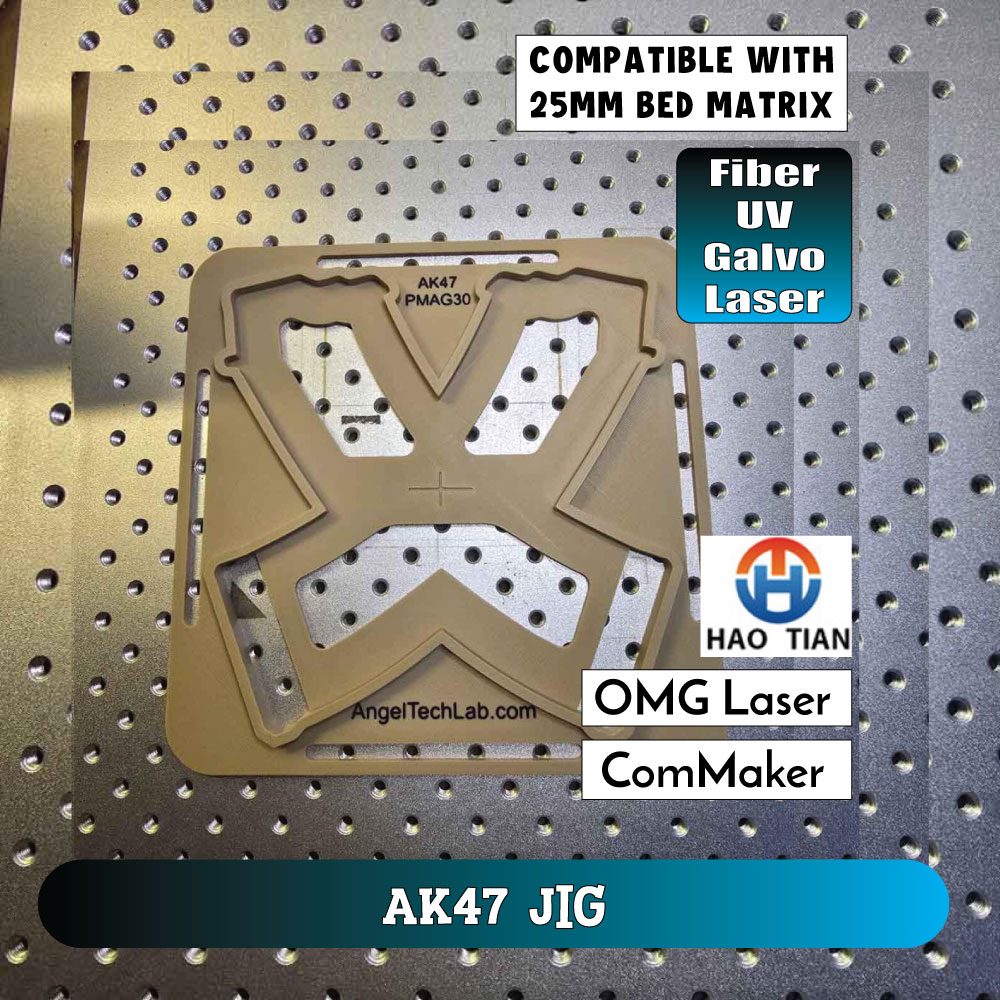 AK-47 PMAG Magazine Laser Engraving Jig – 3D Printed PETG Alignment Tool